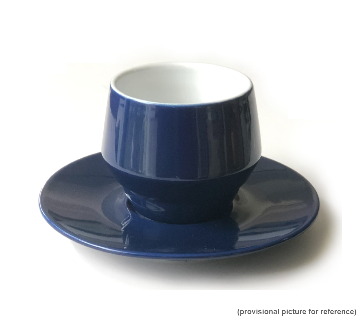"MANIKO" Double-Walled INDIGO BLUE - 205ml Cappuccino Cups